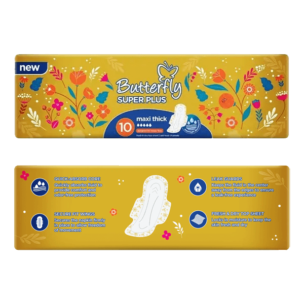 Butterfly Super Plus Maxi Thick Pads
