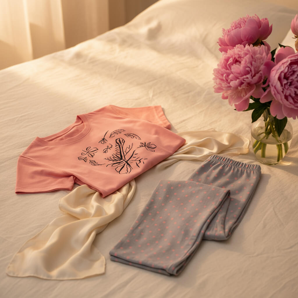 Pink Heart Pajama Set